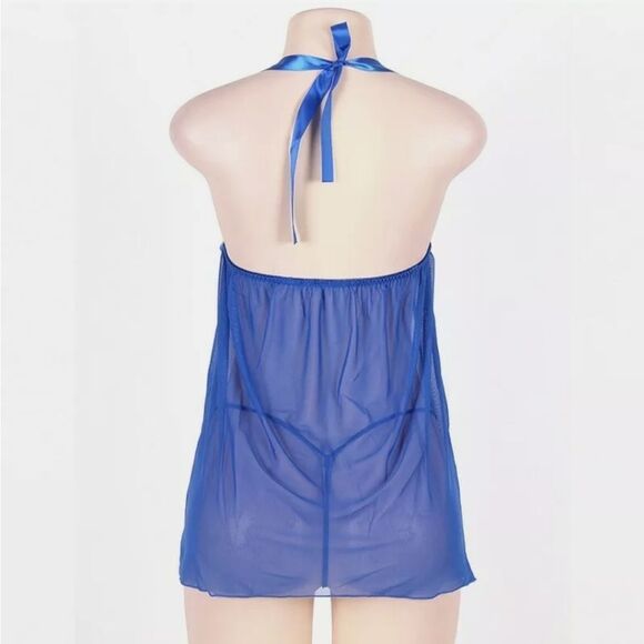 Plus Size Women See Through Sexy Lingerie Lace Bab - Picture 3 of 4